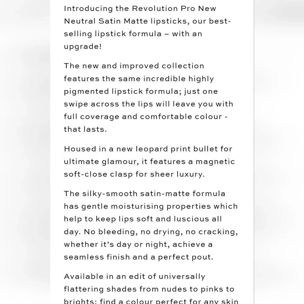 Makeup Revolution color undress